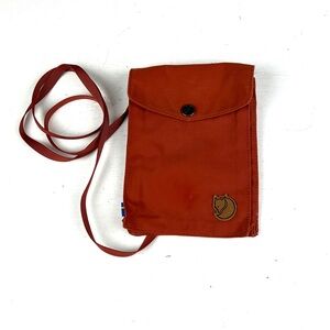 Fjallraven Pocket Bag G-1000 Crossbody Zip Red Travel Hiking Snap Close